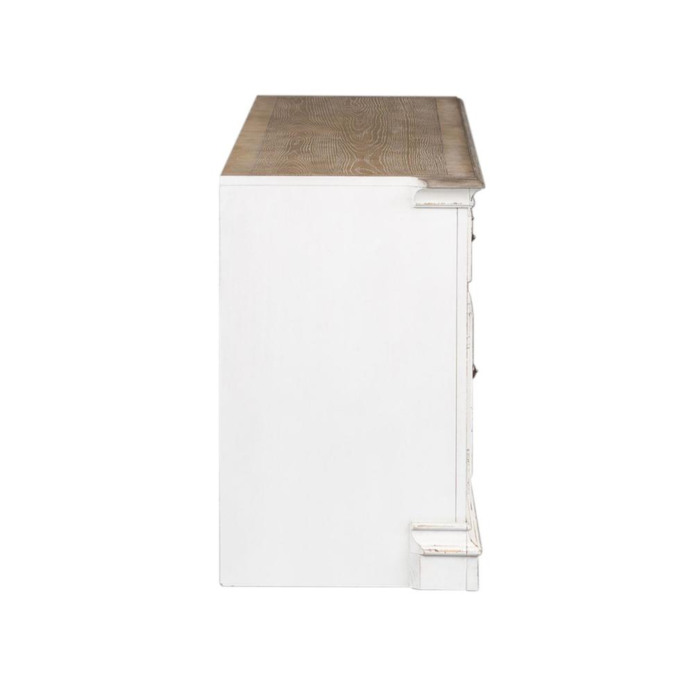 Magnolia Manor Entertainment TV Stand in Antique White. Picture 5