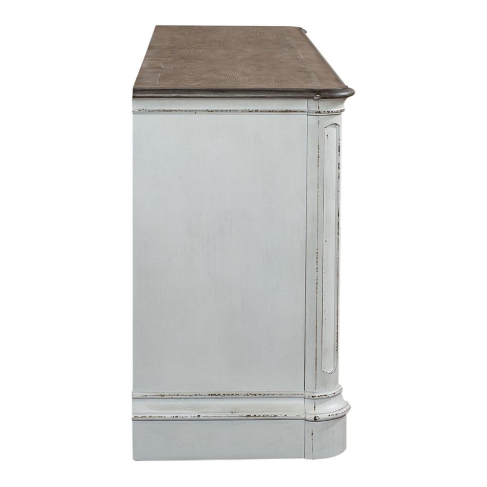 Magnolia Manor Entertainment TV Stand in Antique White. Picture 3