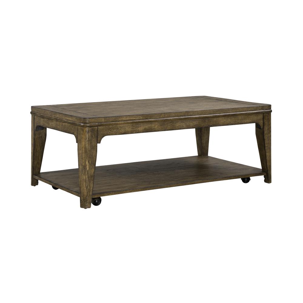 Ashford Rectangular Cocktail Table in Sienna. Picture 1