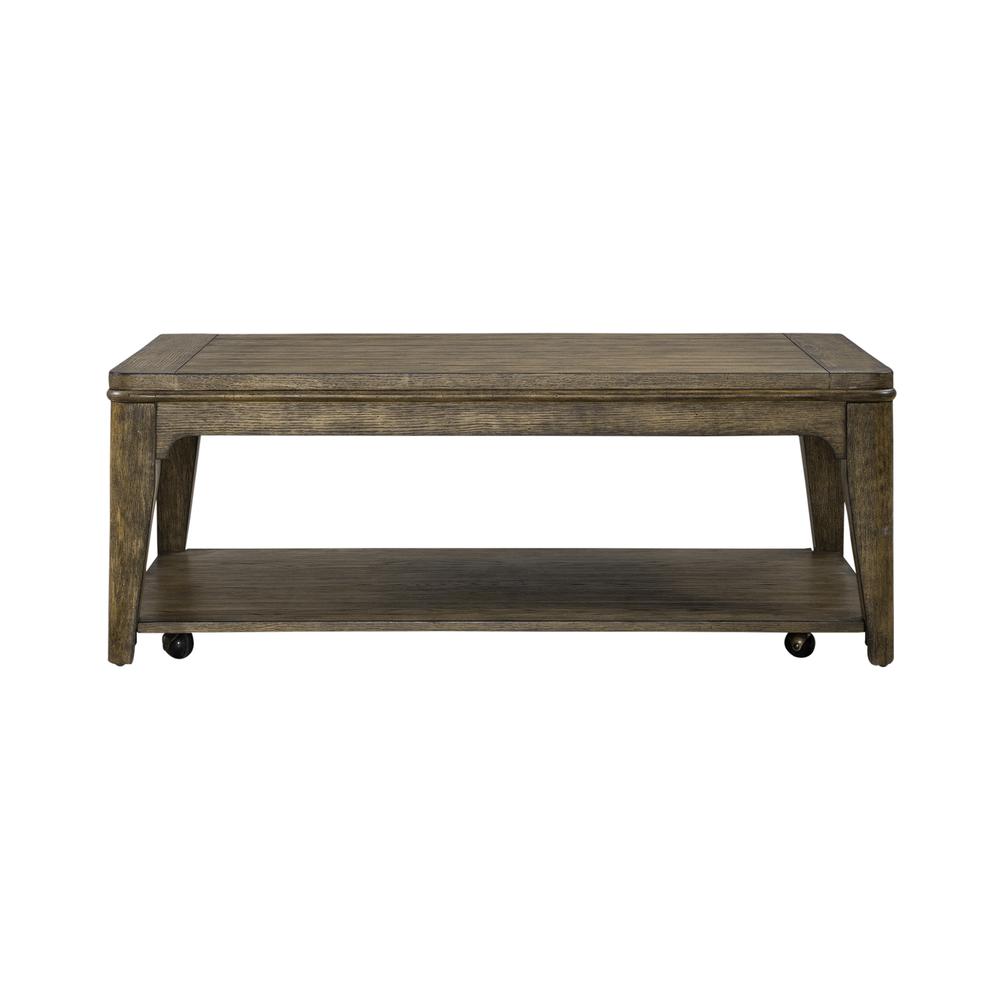 Ashford Rectangular Cocktail Table in Sienna. Picture 3