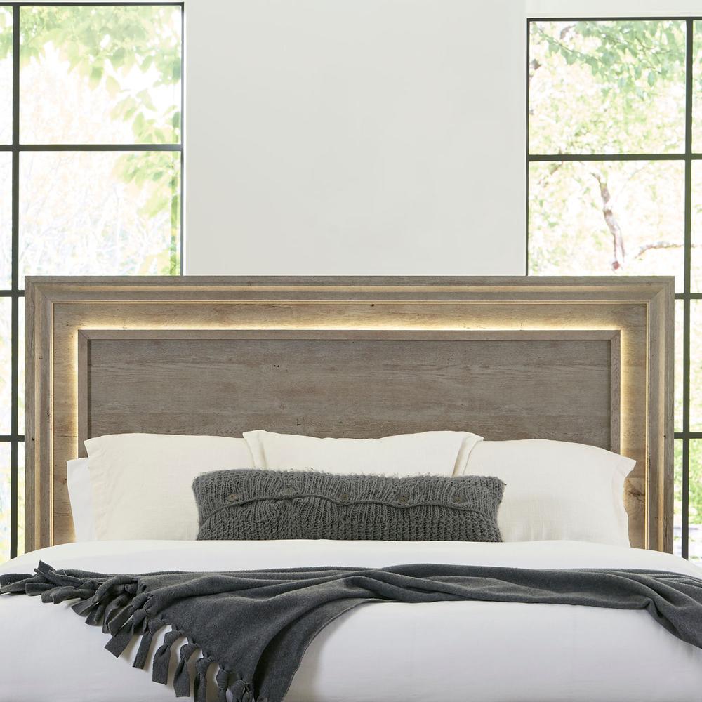 Horizons Queen Panel Bed in Graystone. Picture 3