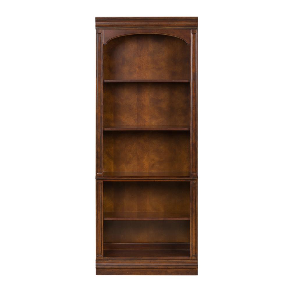 Brayton Manor Jr Executive Open Bookcase in Cognac. Picture 2