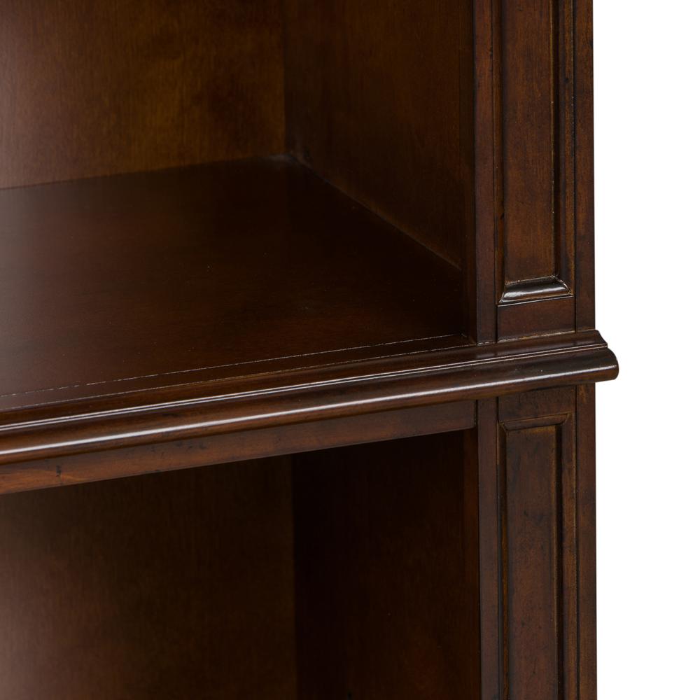 Brayton Manor Jr Executive Open Bookcase in Cognac. Picture 4