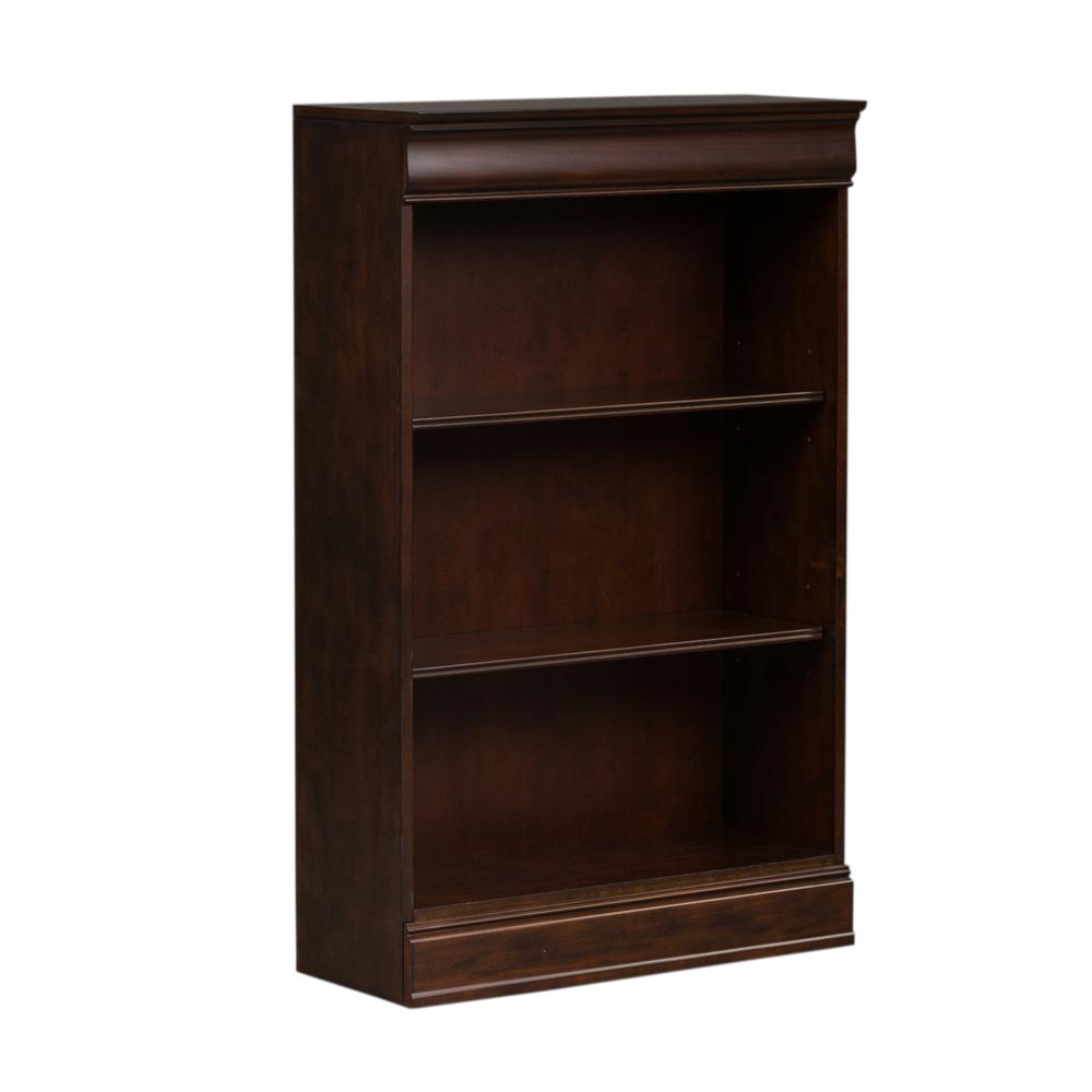 Brayton Manor Jr Executive 48 Inch Bookcase (RTA) in Cognac. Picture 1