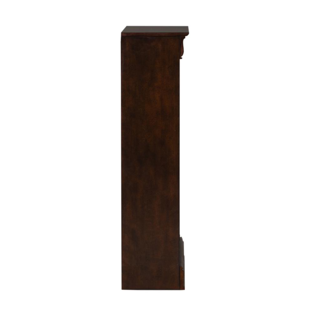 Brayton Manor Jr Executive 48 Inch Bookcase (RTA) in Cognac. Picture 7
