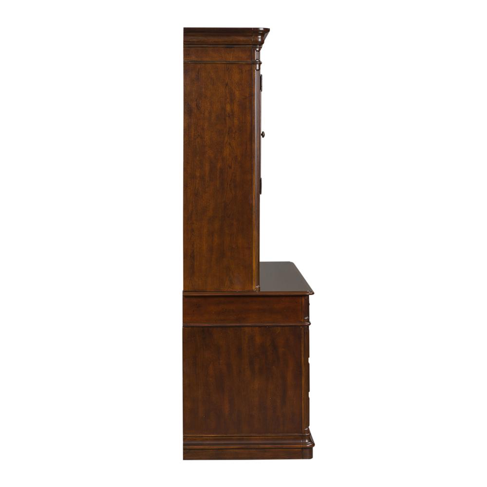 Brayton Manor Jr Executive Credenza Set in Cognac. Picture 4