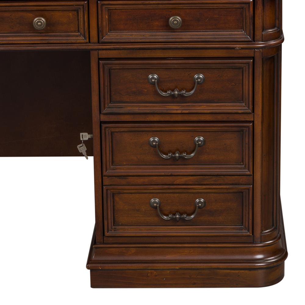 Brayton Manor Jr Executive Desk in Cognac. Picture 7