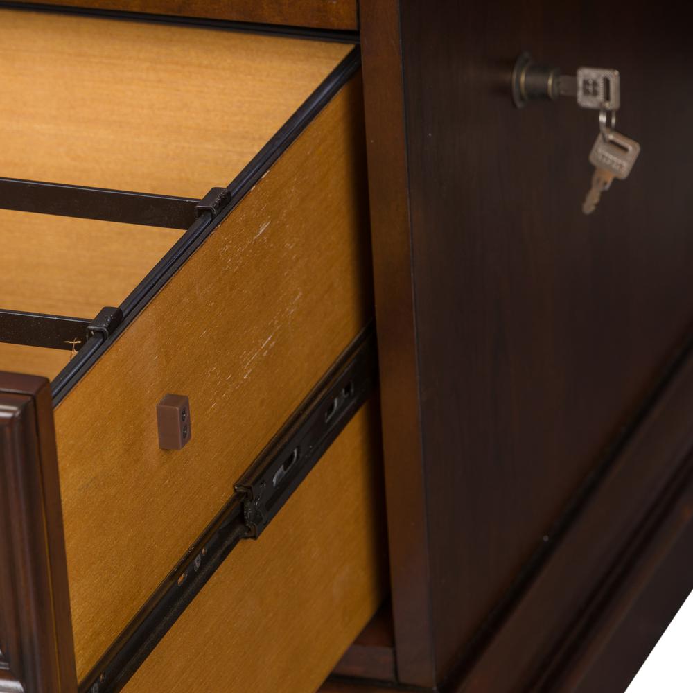 Brayton Manor Jr Executive Desk in Cognac. Picture 6