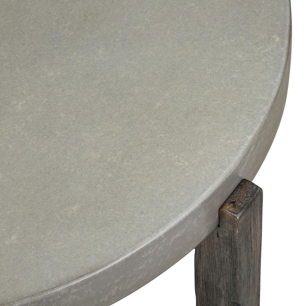 Cascade End Table in Wirebrush Rustic Brown. Picture 4