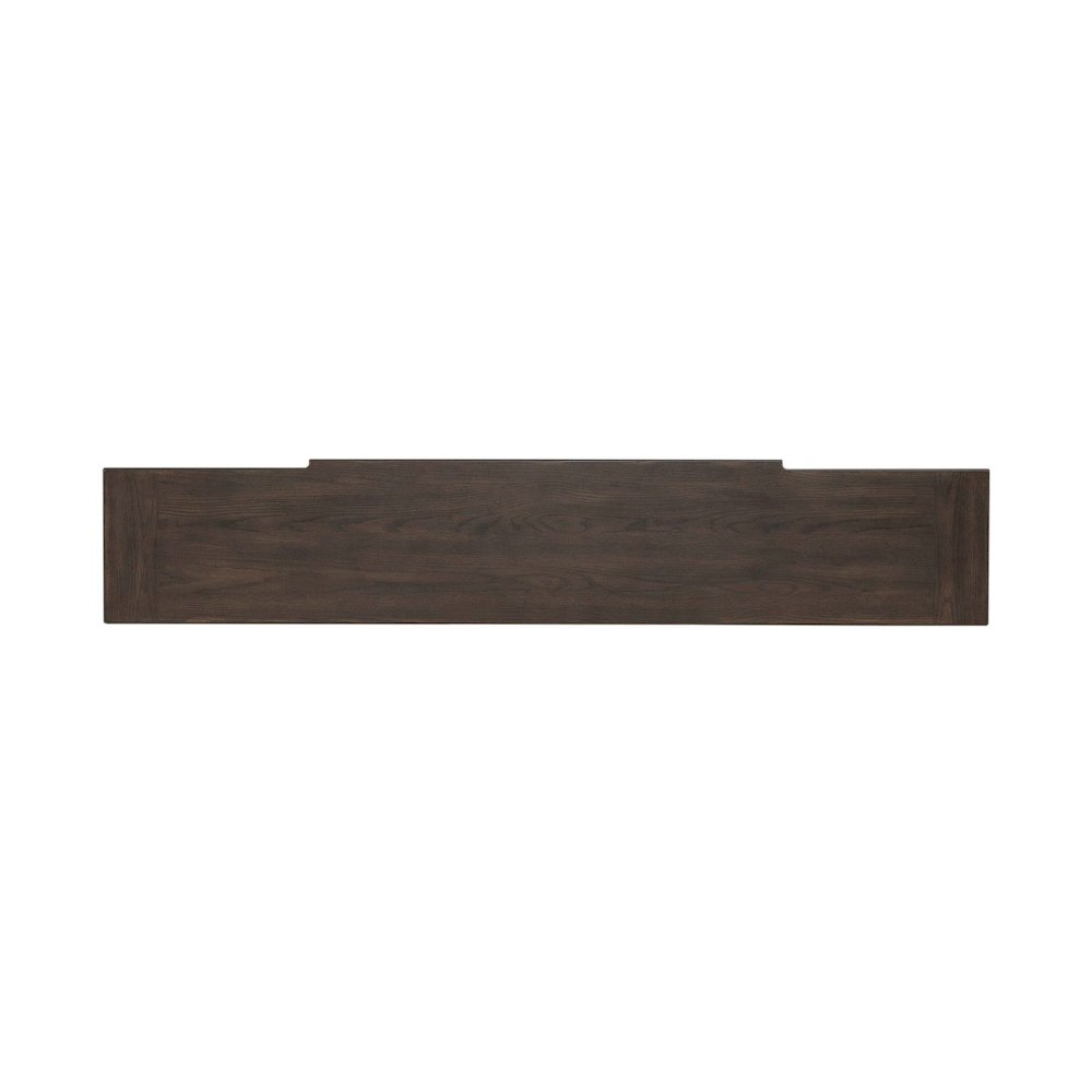 Paradise Valley Hall Console Table Traditional - Saddle Brown Oak Wood. Picture 6