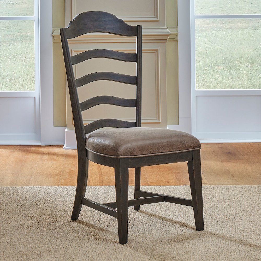Paradise Valley Uph Ladder Back Side Chair (RTA) - Set of 2. Picture 5