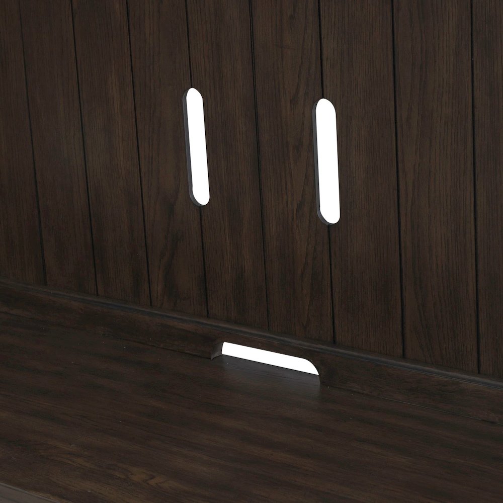 Paradise Valley Entertainment Center with Piers for Living Room - Saddle Brown. Picture 4