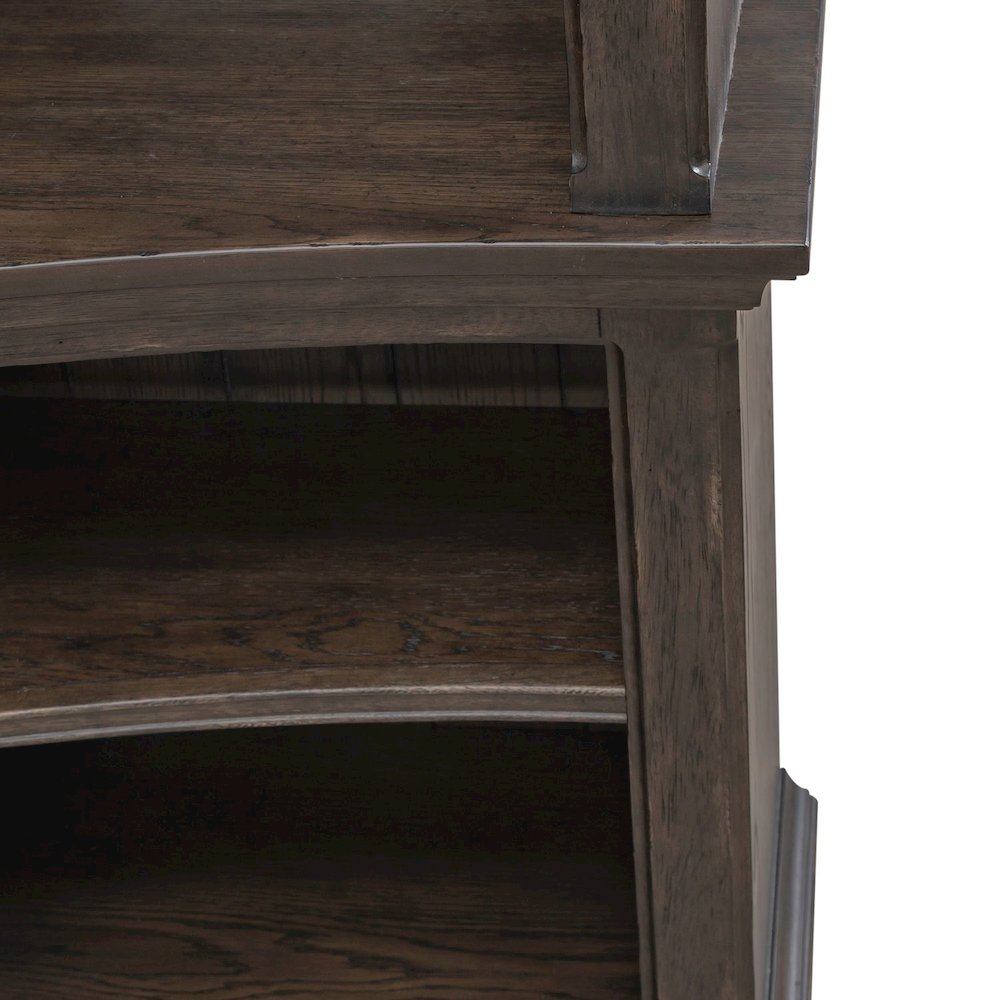 Paradise Valley Entertainment Center with Piers for Living Room - Saddle Brown. Picture 6