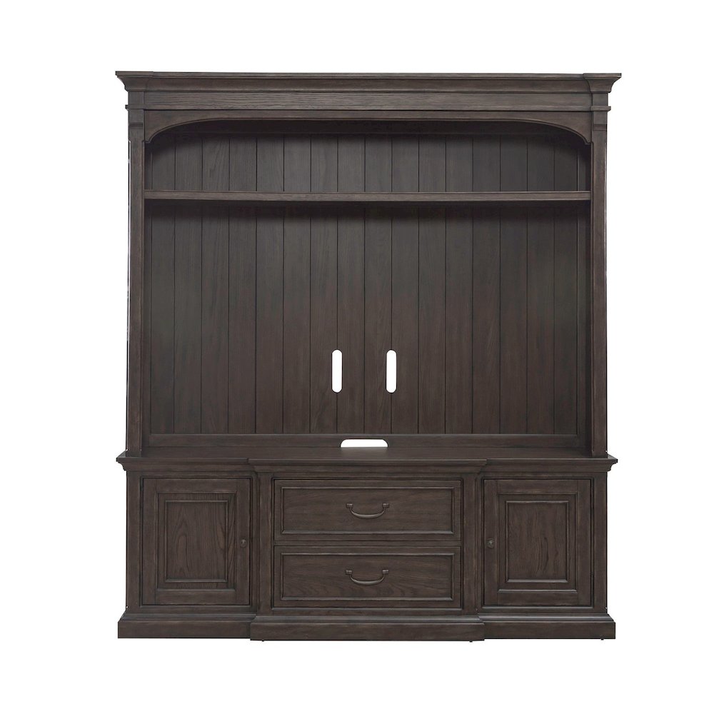 Paradise Valley Entertainment Center for Living Room - Saddle Brown. Picture 1