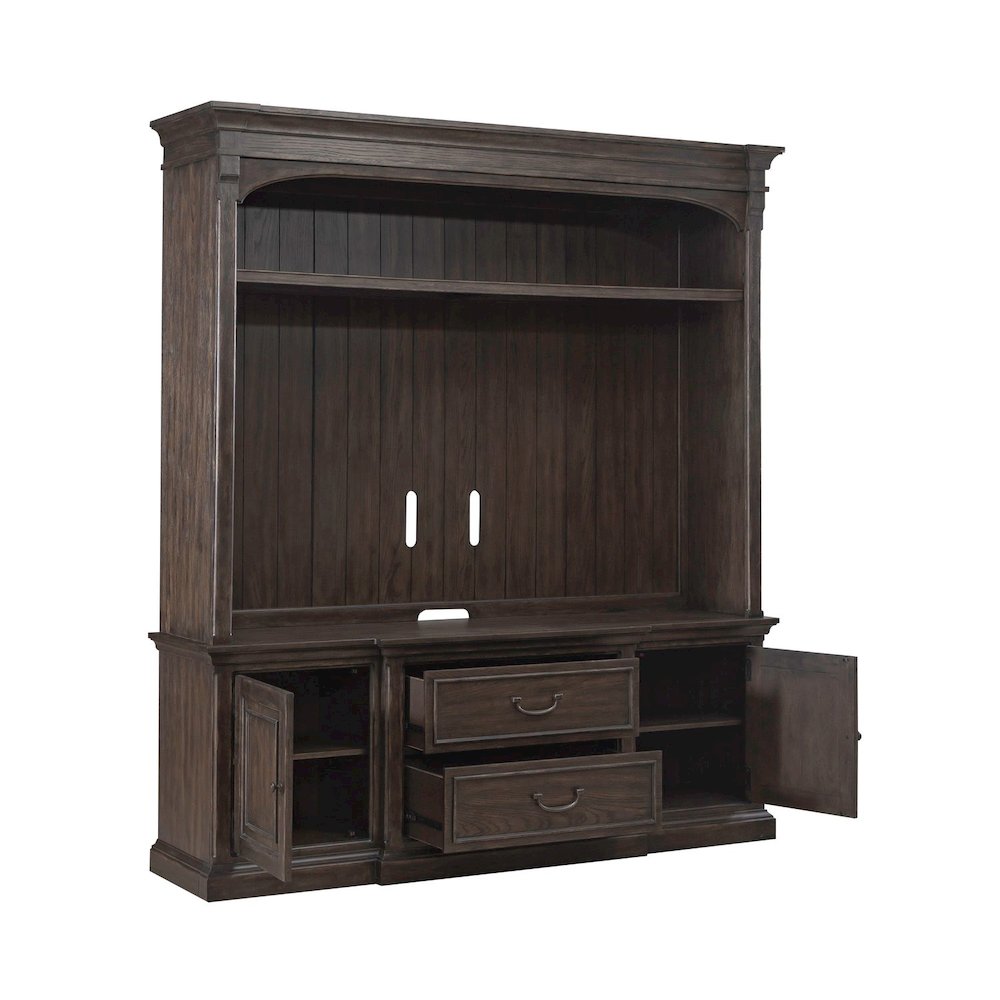 Paradise Valley Entertainment Center for Living Room - Saddle Brown. Picture 4