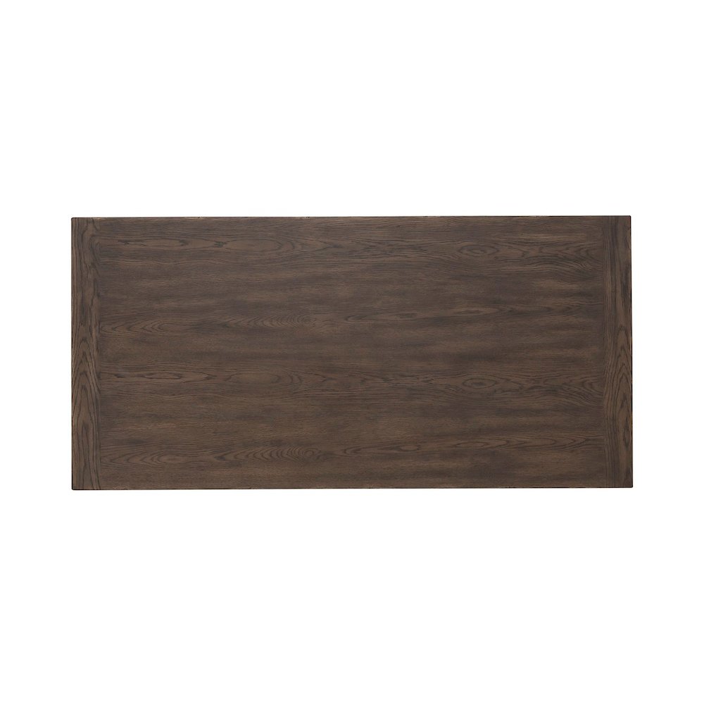 Paradise Valley Writing Desk with Keyboard Tray Home Office - Brown Oak Wood. Picture 6