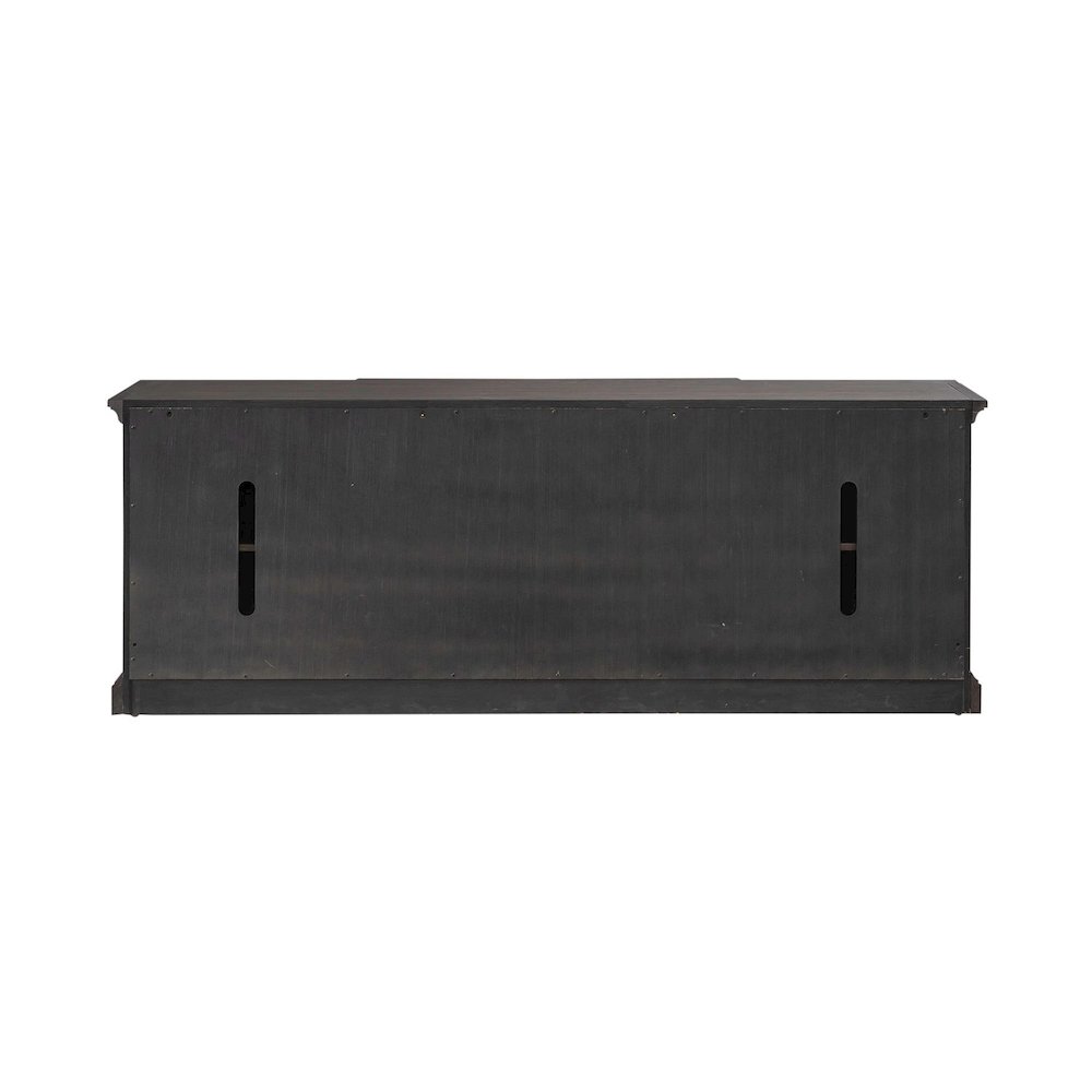 Paradise Valley 78 Inch Entertainment Console for Living Room - Saddle Brown. Picture 2