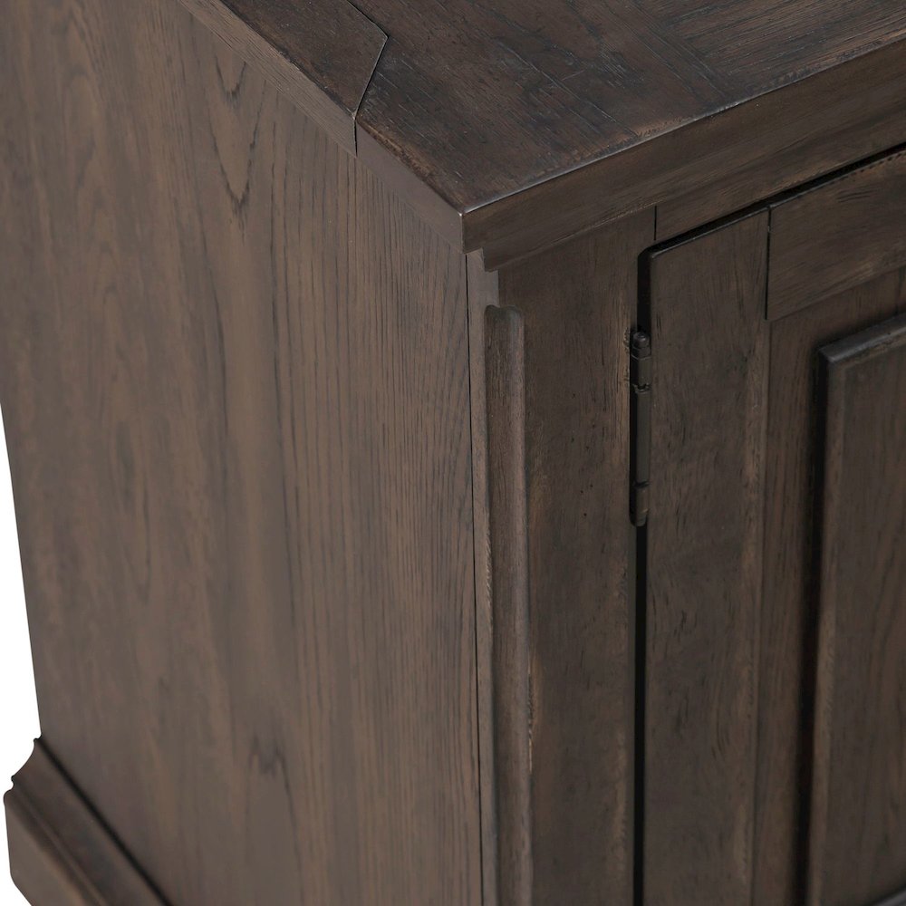 Paradise Valley 78 Inch Entertainment Console for Living Room - Saddle Brown. Picture 5