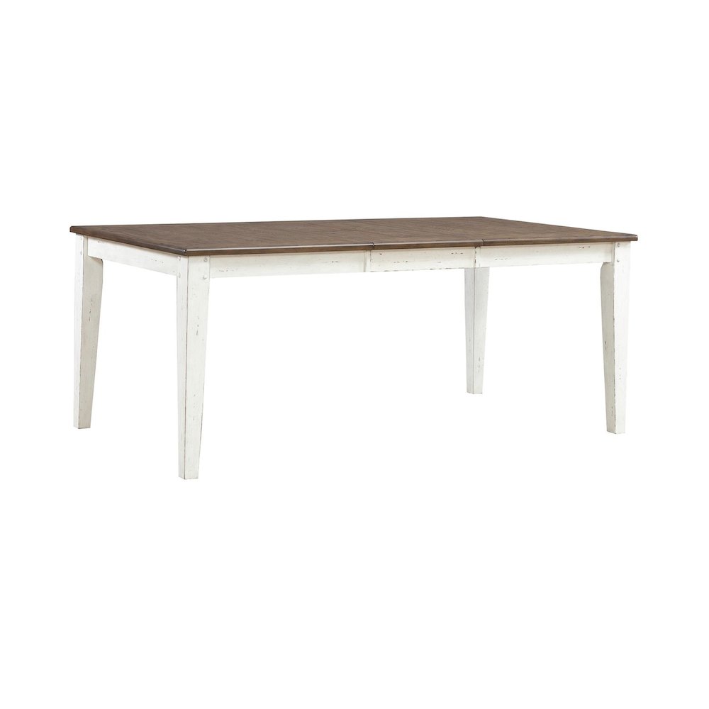 6 Piece Rectangular Table Set with 4 Dining Chairs, Bench -Graphite & Whitestone. Picture 1