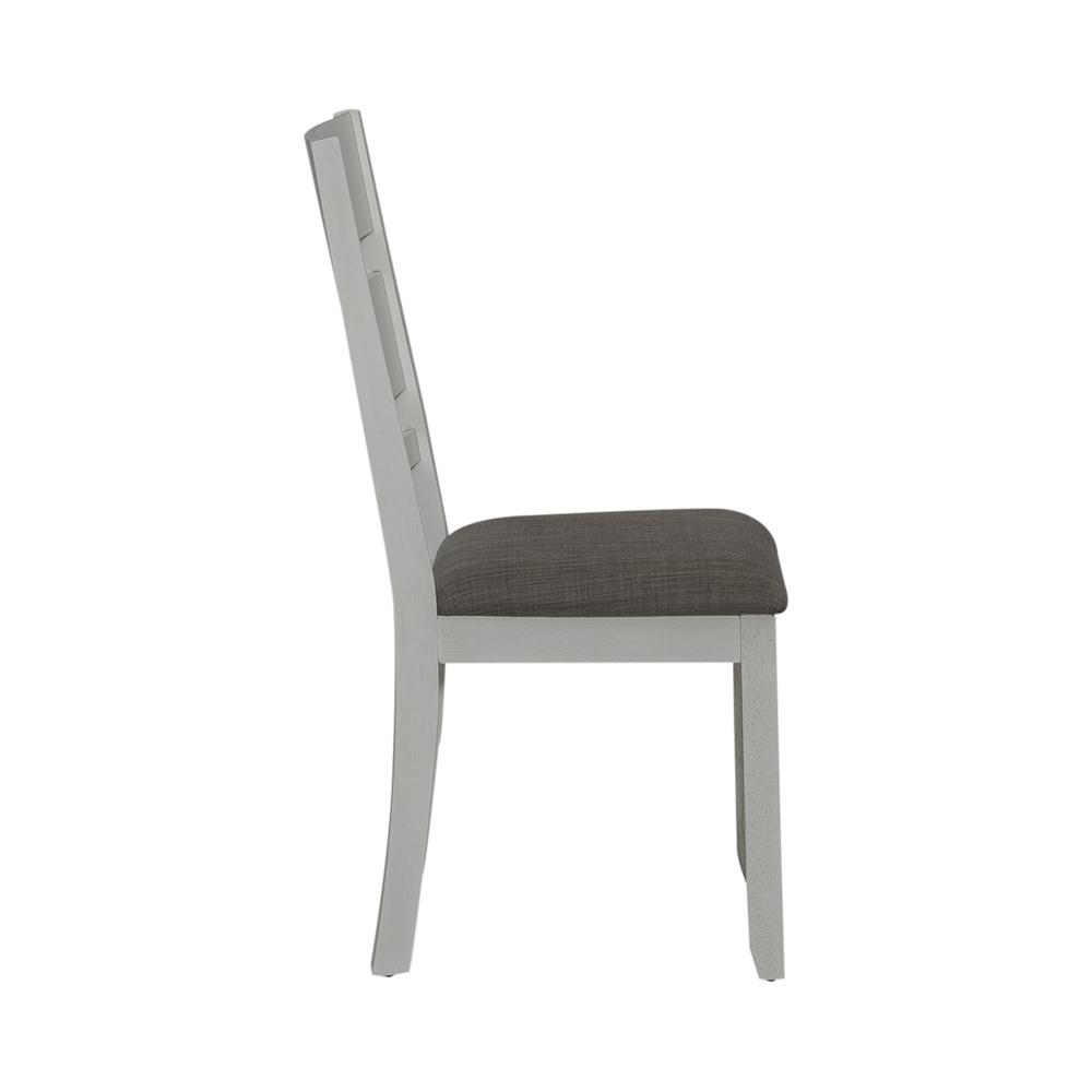 Brook Bay Optional 5 Piece Trestle Table Set in Textured White. Picture 6