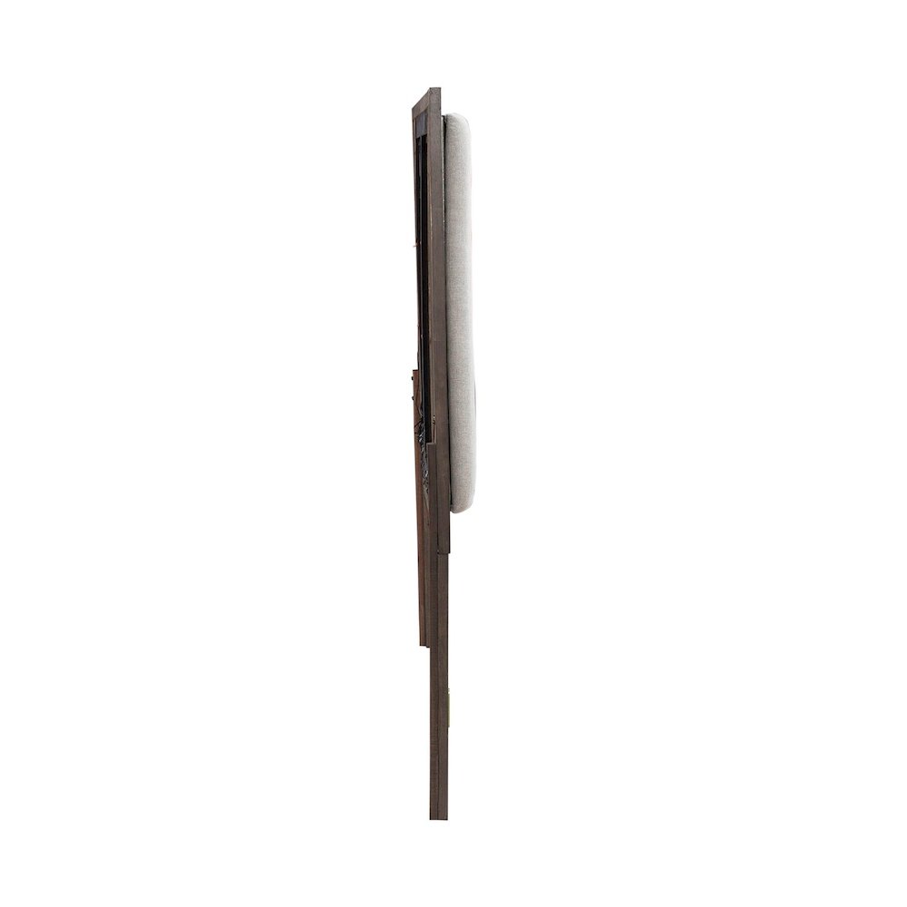 Modern Edge King Upholstered Panel Headboard  - Caffe. Picture 2