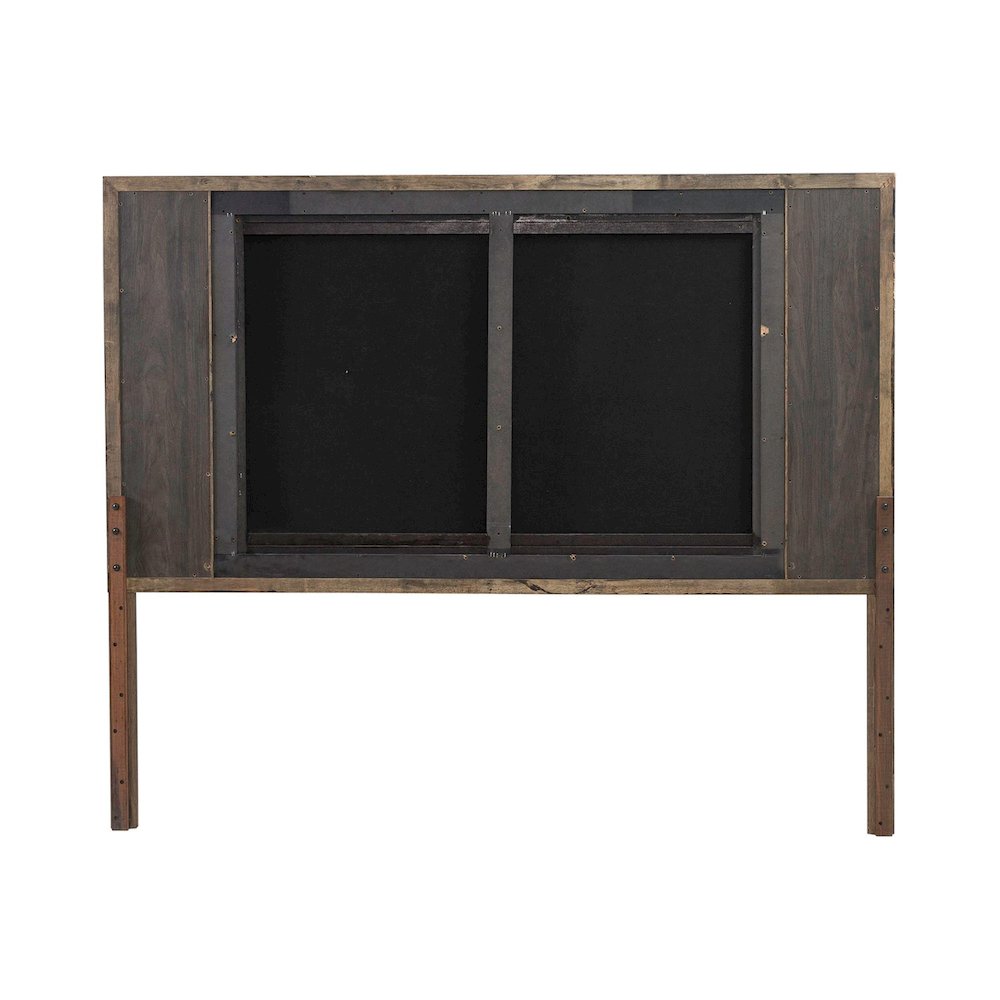 Modern Edge King Upholstered Panel Headboard  - Caffe. Picture 3