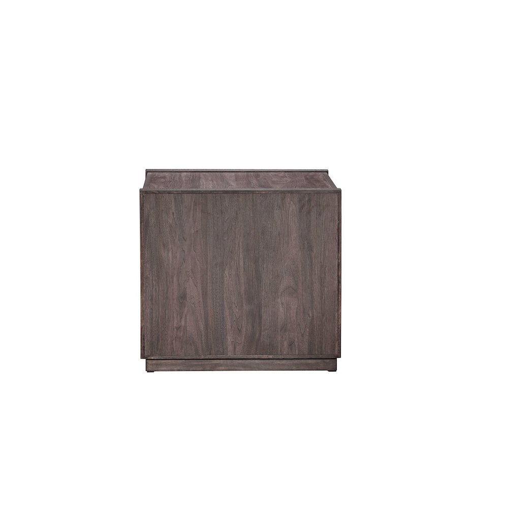 Modern Edge End Table for Living Room Contemporary - Caffe Brown. Picture 4