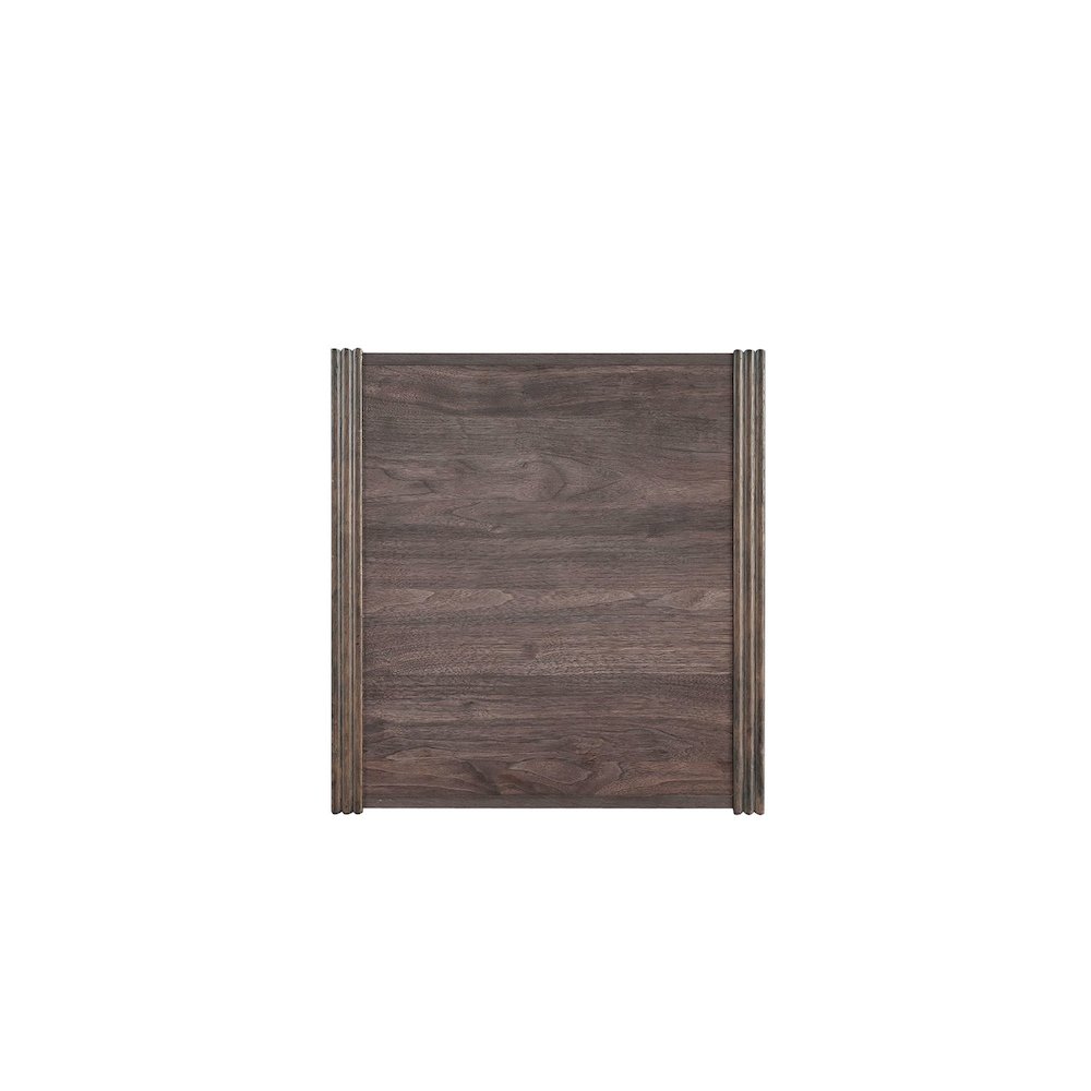 Modern Edge End Table for Living Room Contemporary - Caffe Brown. Picture 5