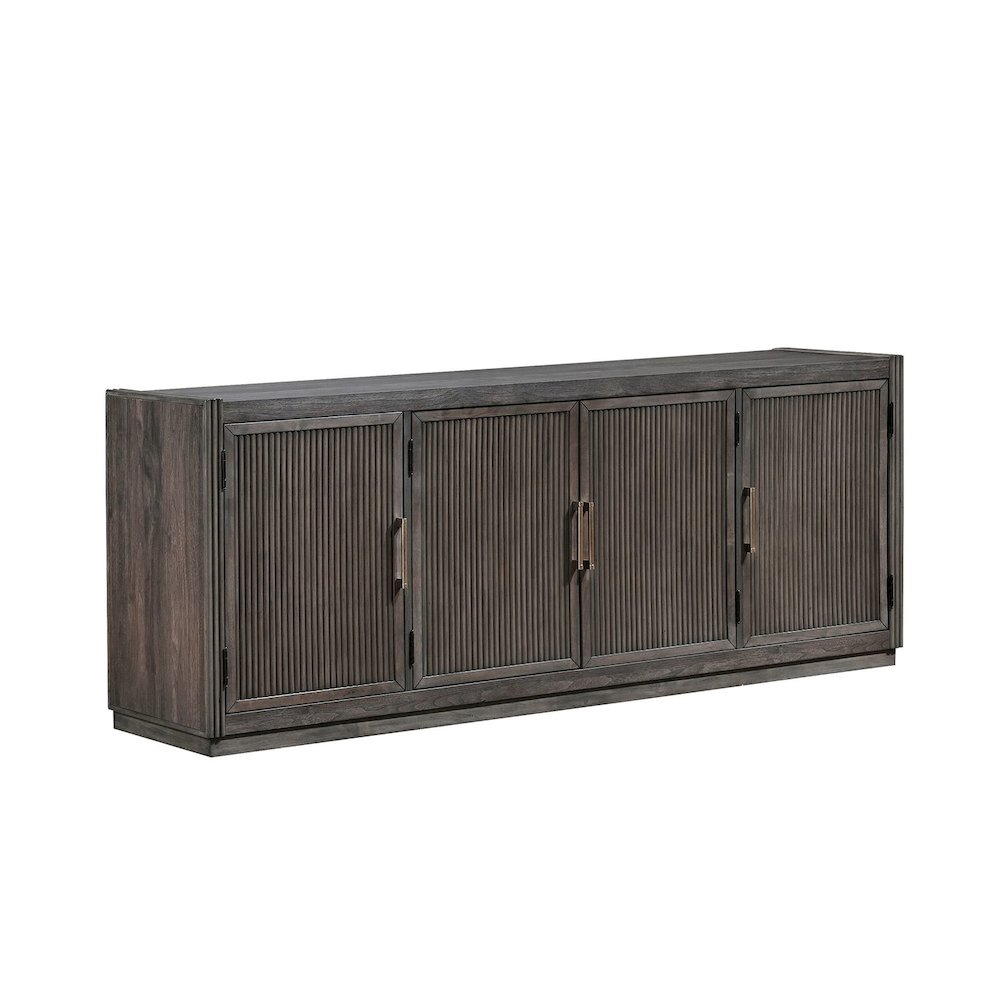 Modern Edge 77 Inch TV Console for Living Room  - Caffe. Picture 7