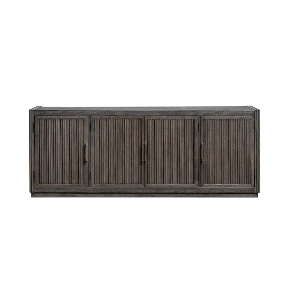 Modern Edge 77 Inch TV Console for Living Room  - Caffe. Picture 1