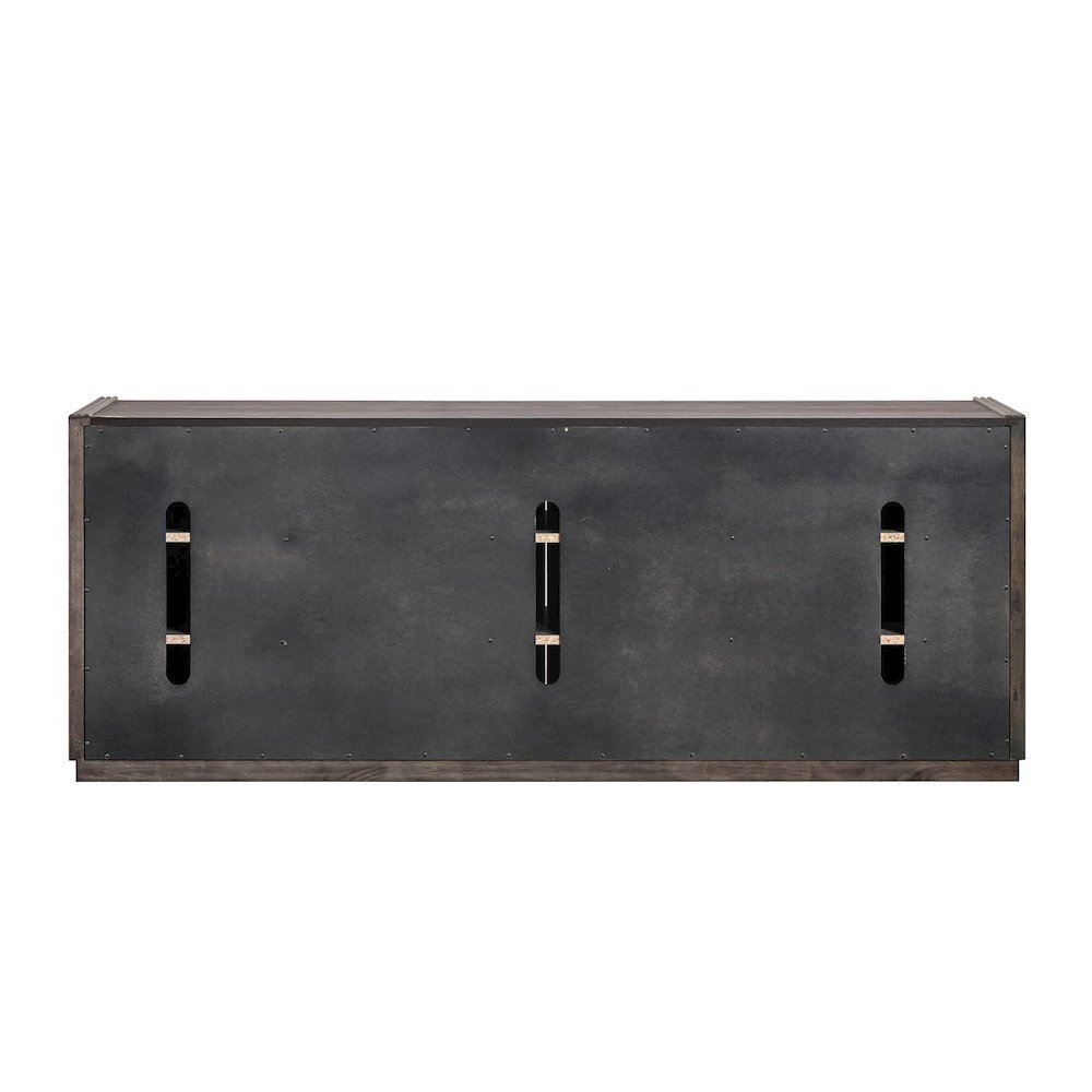 Modern Edge 77 Inch TV Console for Living Room  - Caffe. Picture 3
