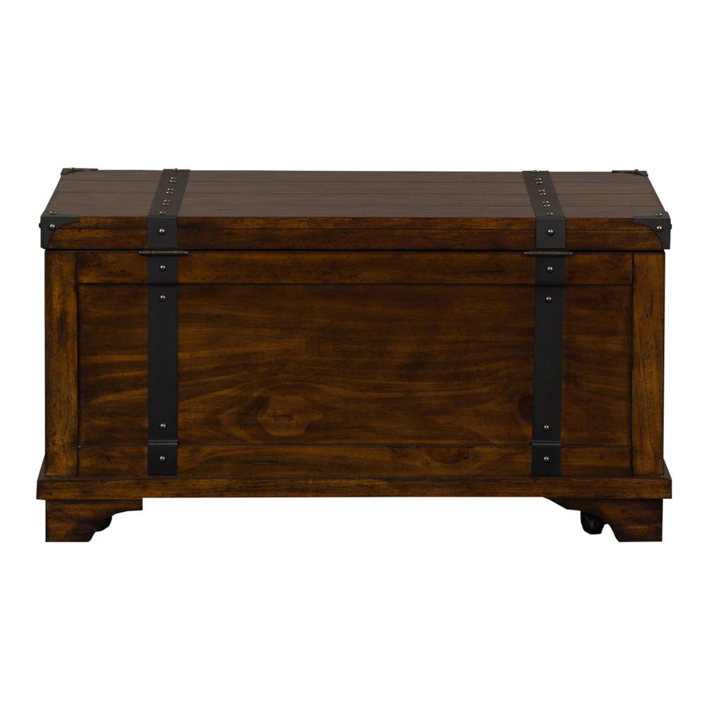Aspen Skies Storage Trunk in Russet Brown. Picture 4