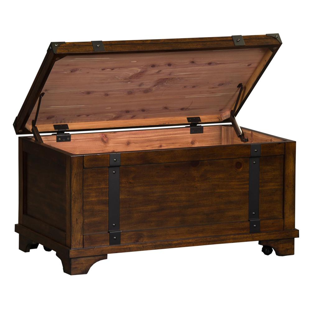 Aspen Skies Storage Trunk in Russet Brown. Picture 5