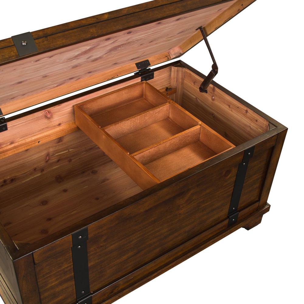 Aspen Skies Storage Trunk in Russet Brown. Picture 6