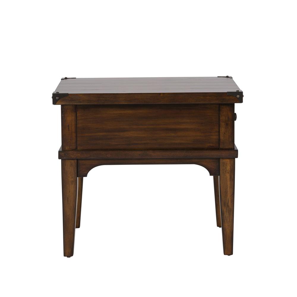 Aspen Skies End Table in Russet Brown. Picture 5