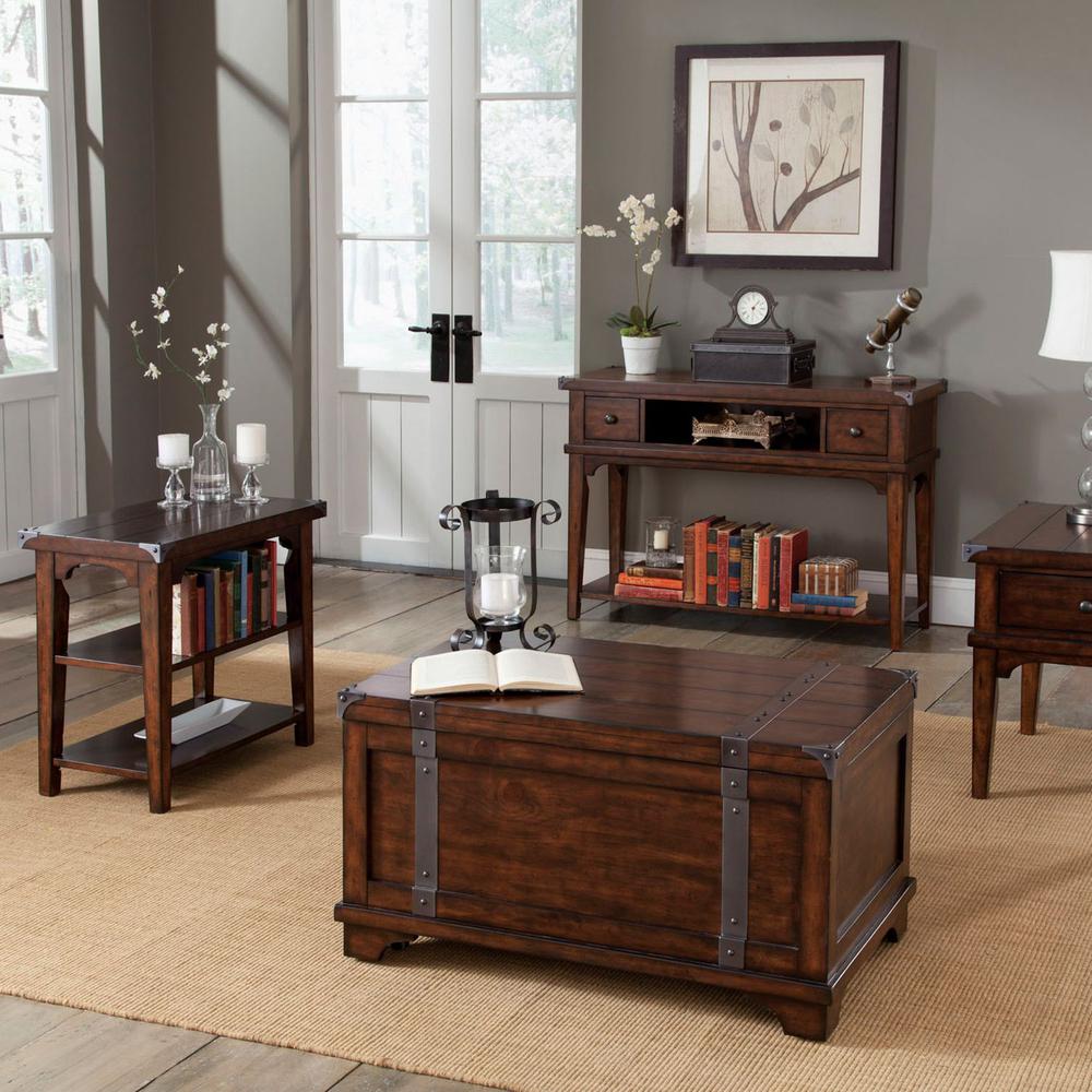 Aspen Skies End Table in Russet Brown. Picture 7