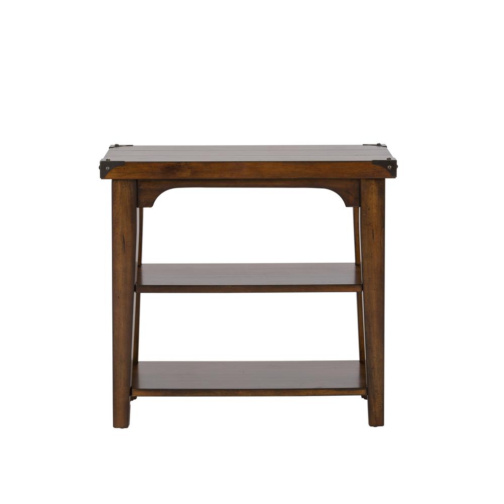 Aspen Skies Chair Side Table in Russet Brown. Picture 3