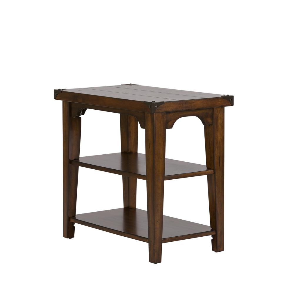 Aspen Skies Chair Side Table in Russet Brown. Picture 4