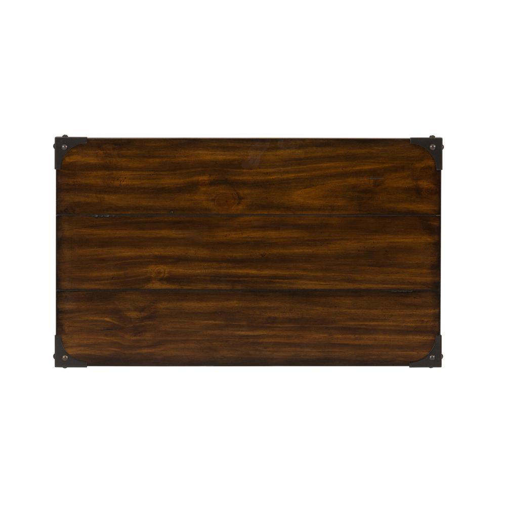 Aspen Skies Chair Side Table in Russet Brown. Picture 5