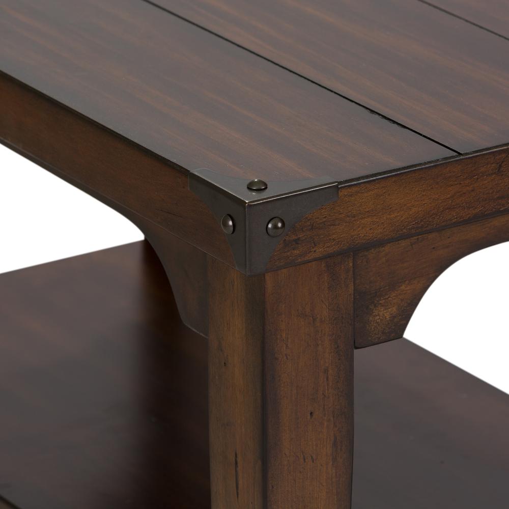 Aspen Skies Chair Side Table in Russet Brown. Picture 6