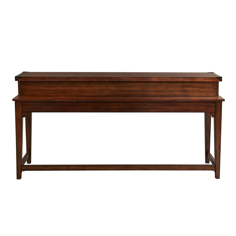 Aspen Skies Console Bar Table in Russet Brown. Picture 2