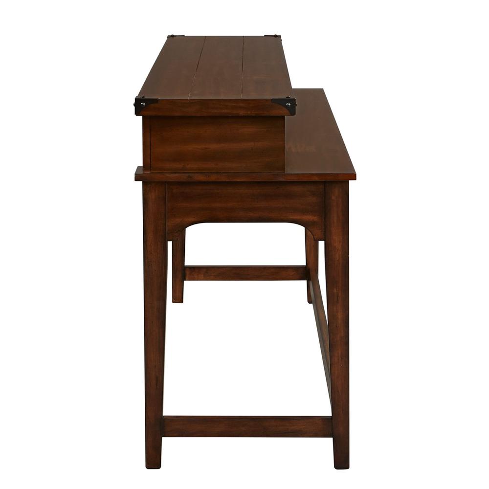 Aspen Skies Console Bar Table in Russet Brown. Picture 3