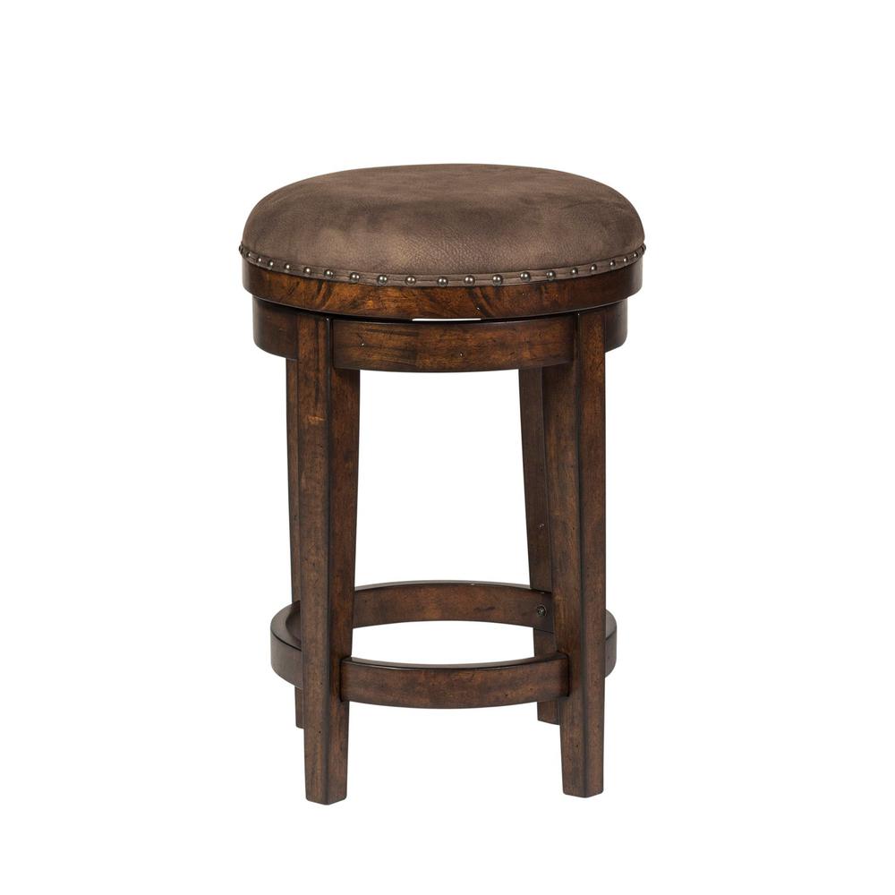 Aspen Skies Console Swivel Stool in Russet Brown. Picture 2