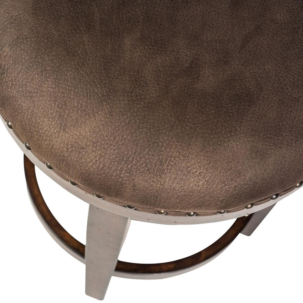 Aspen Skies Console Swivel Stool in Russet Brown. Picture 4