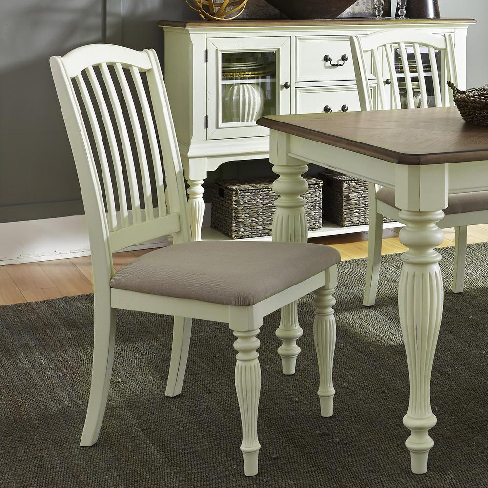 Cumberland Creek Slat Back Counter Chair (RTA)-Set of 2 in Nutmeg. Picture 3