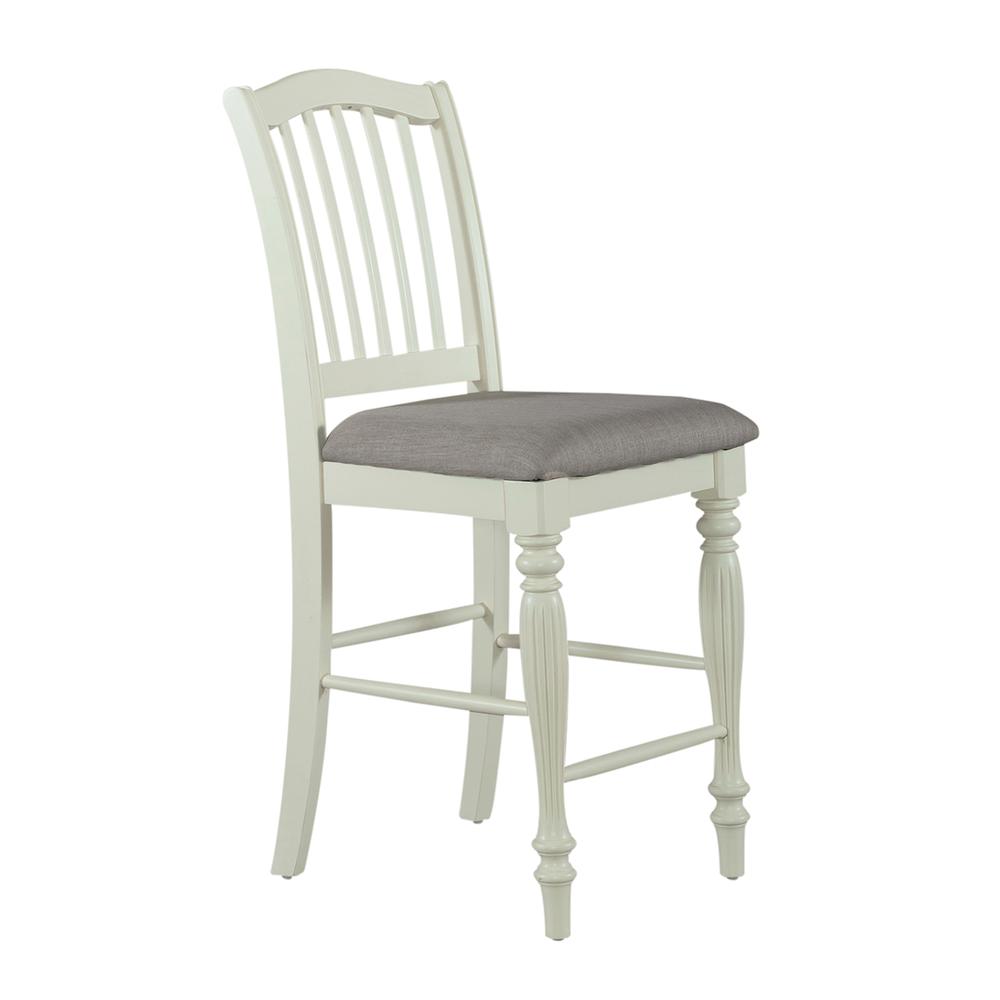 Cumberland Creek Slat Back Counter Chair (RTA) in Nutmeg. Picture 1