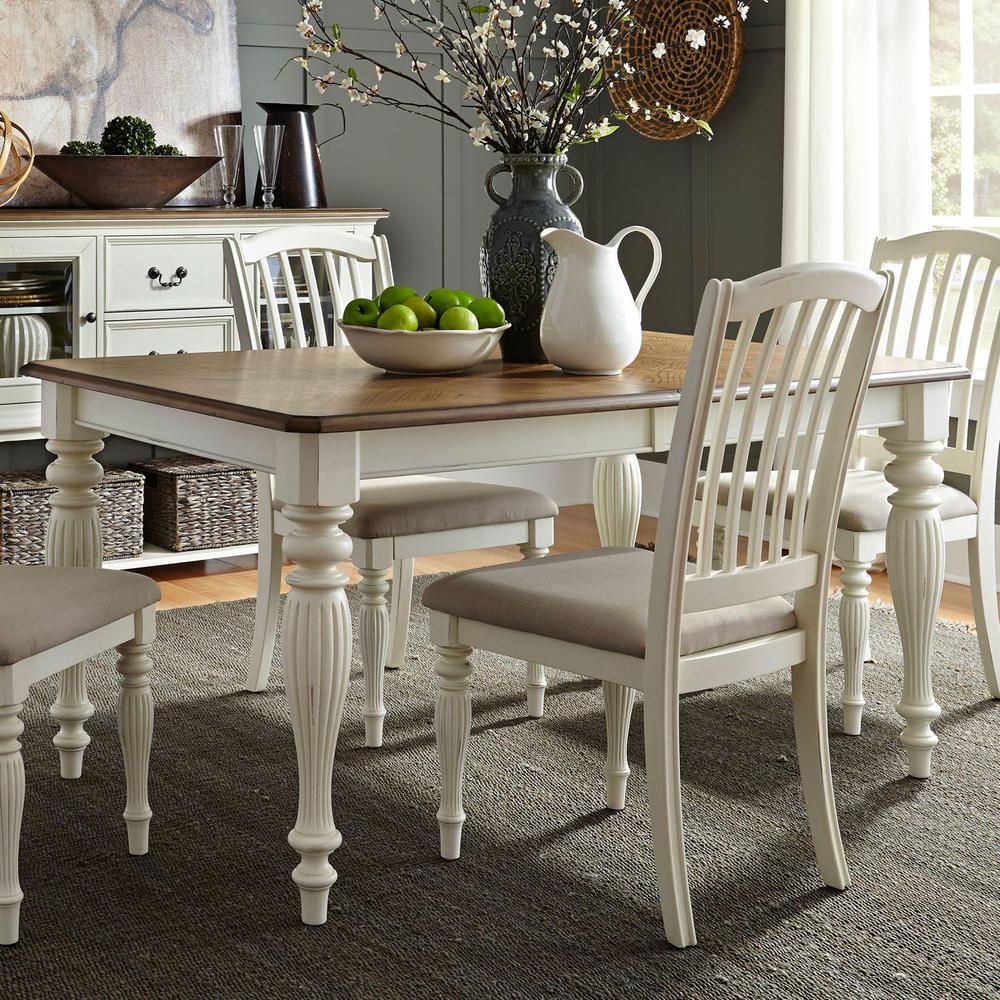 Cumberland Creek Rectangular Leg Table in Nutmeg. Picture 5