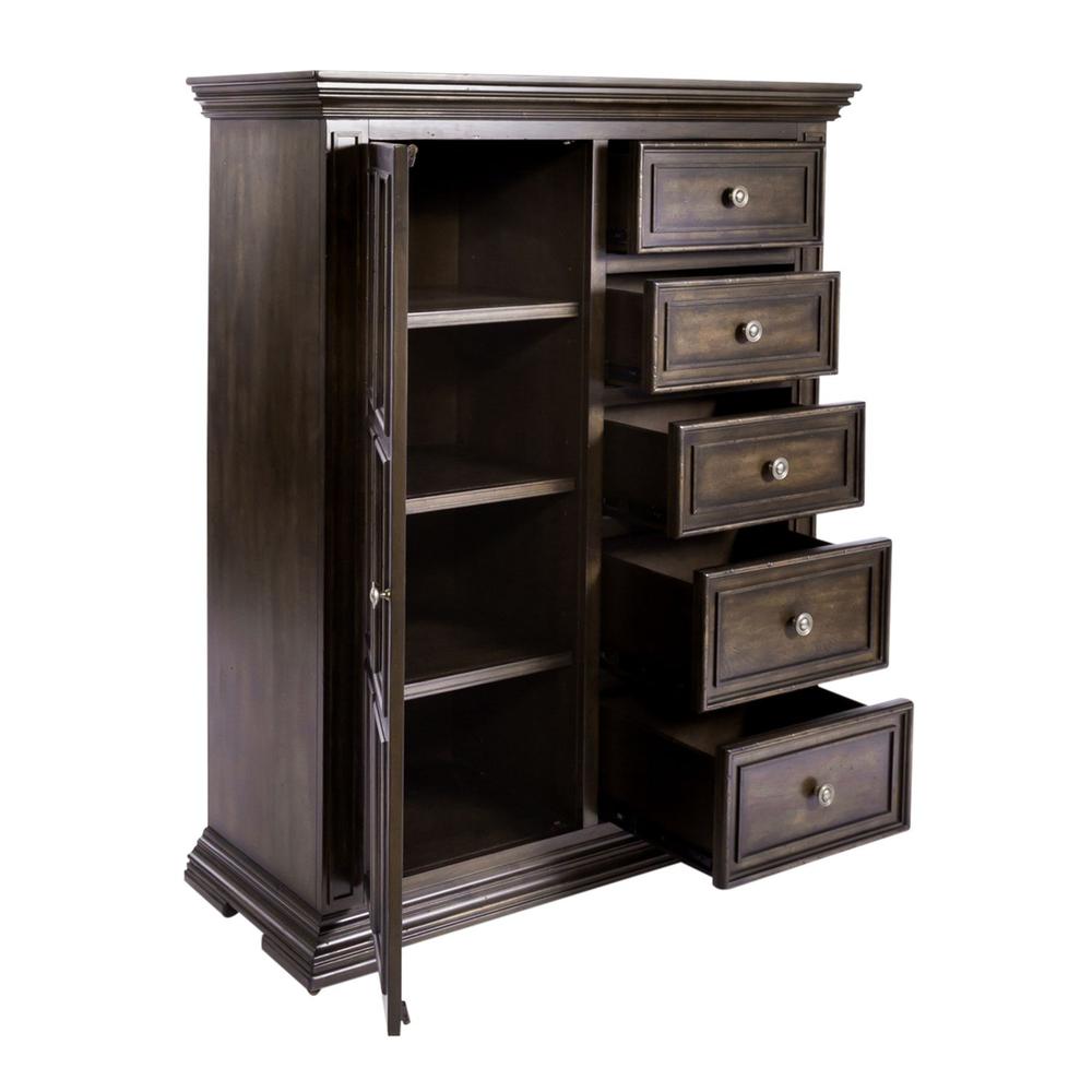 Big Valley Door Chest in Brownstone w/ Heavy Distressing. Picture 3
