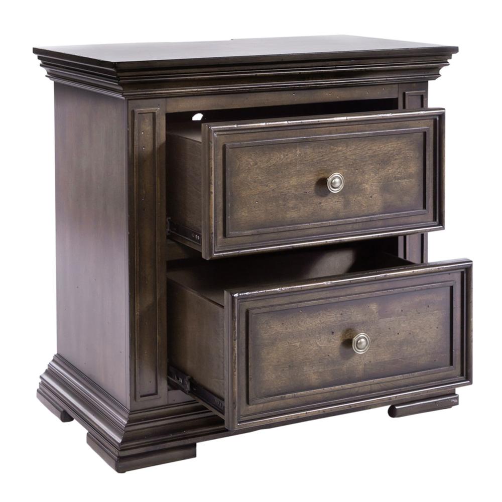 2 Drawer Night Stand w/ Charging Station. Picture 4