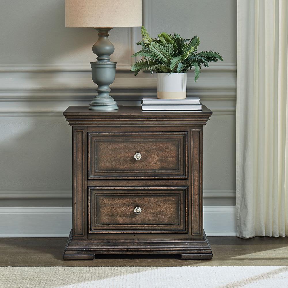 2 Drawer Night Stand w/ Charging Station. Picture 5